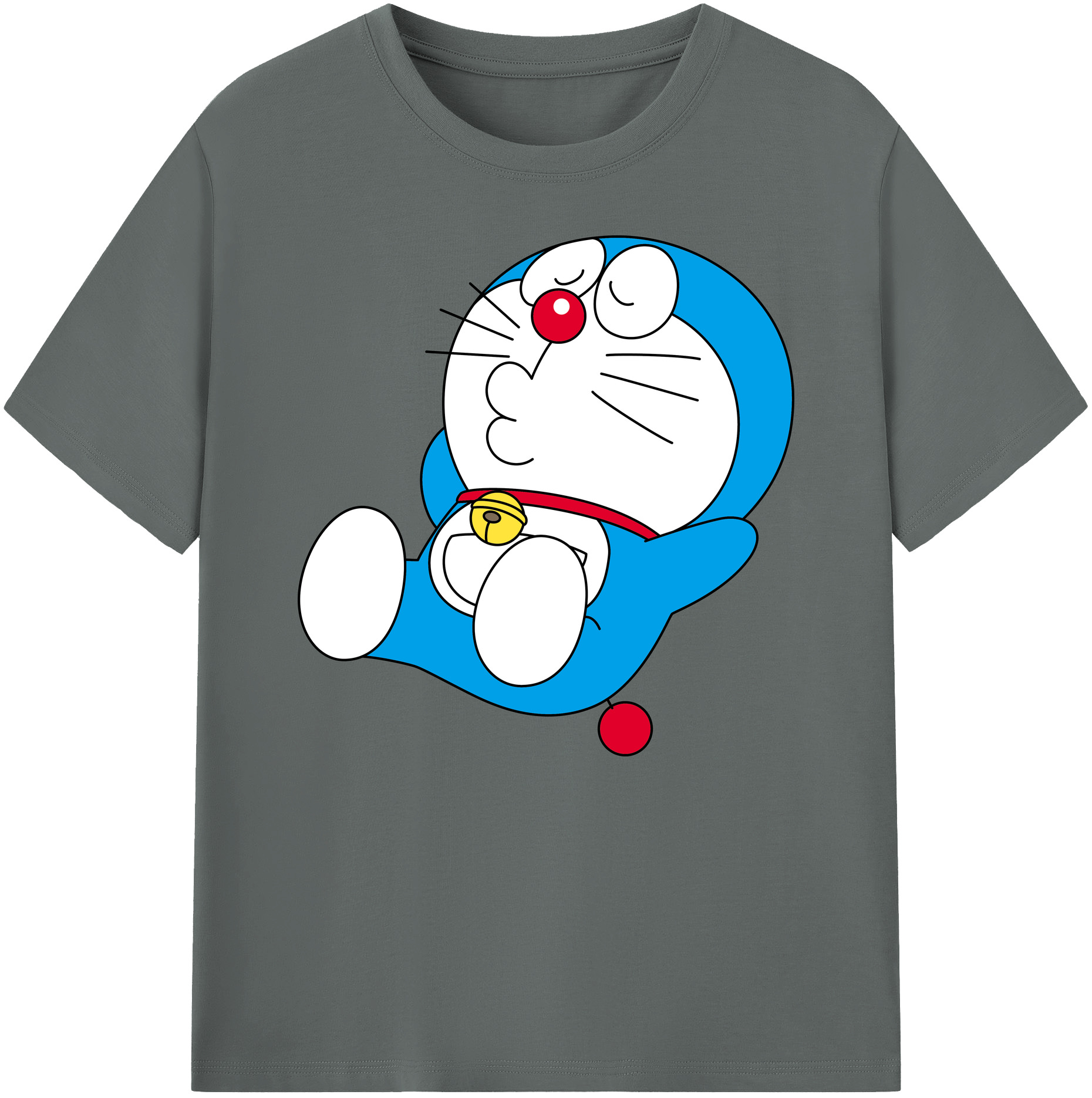 （画像用） ドラえもん Doraemon 綿100％ メンズ半袖Tシャツ｜肌触りやわらか＆通気性